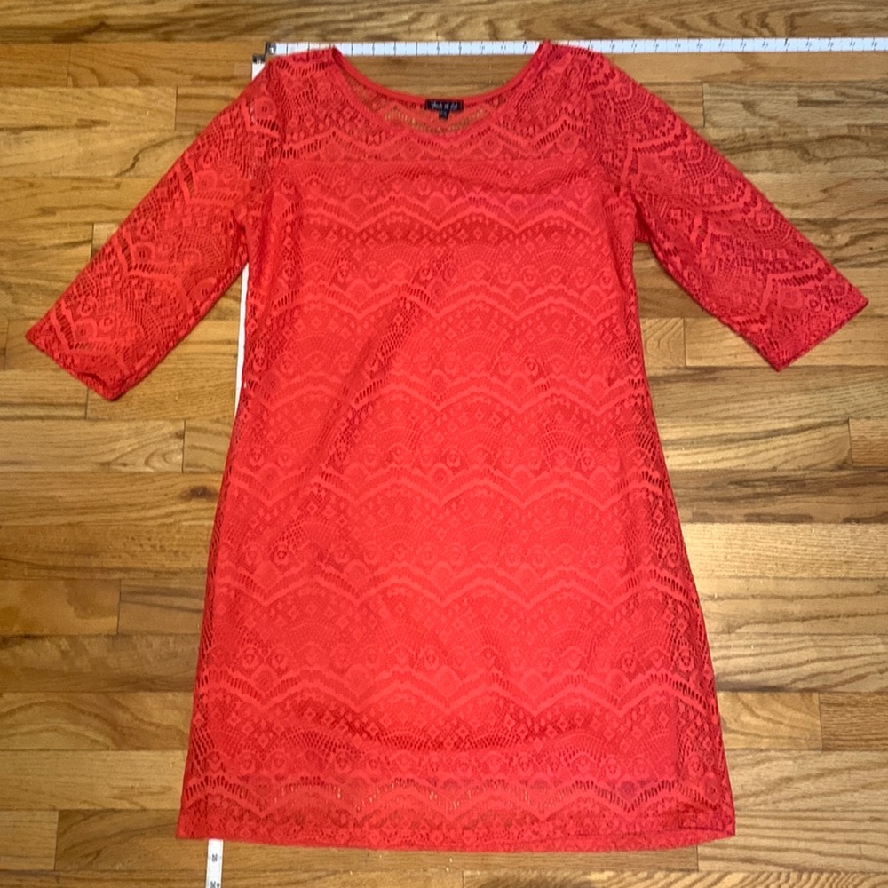 Pretty Lace overlay detail midi dress - Picture 1 of 8